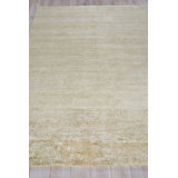 Plush Area Rug in Gold/Gray