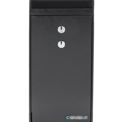 27 Cu Ft Steel Safe With Theft Features And 9" X 6" 12" Dimensions Dual Key Lock Slot Protection