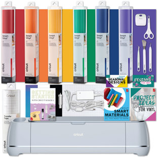  Cricut Smart Paper Sticker Cardstock Black, White, Bright Bow,  and Pastels Bundle Self-Adhesive Printable for Crafts, Scrapbooking,  Card-Making, Posters, Displays on Maker Explore Air 2 3 Joy Machines :  Everything Else