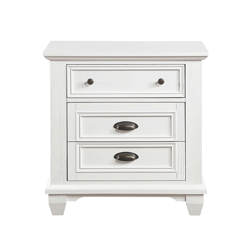 Table de chevet à deux tiroirs 1pc