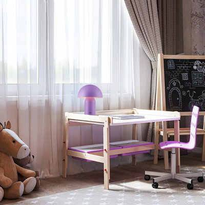 Modern Rechargeable Mushroom Table Lamp With Touch Dimmer Button By 17 Stories