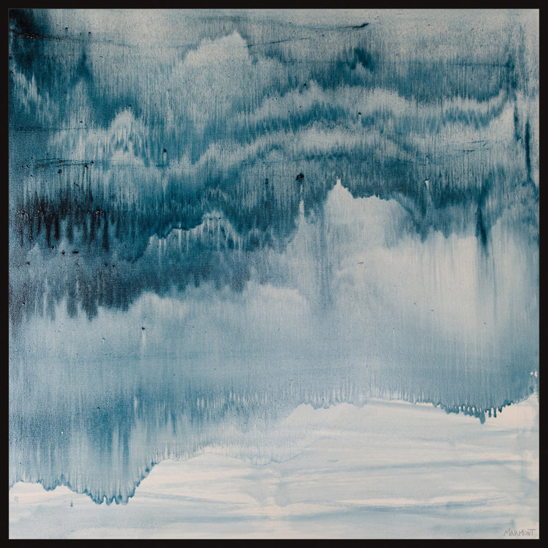 «Blue Iceberg» par Marmont Hill, reproduction sur toile flottante, L 24 po x H 24 po