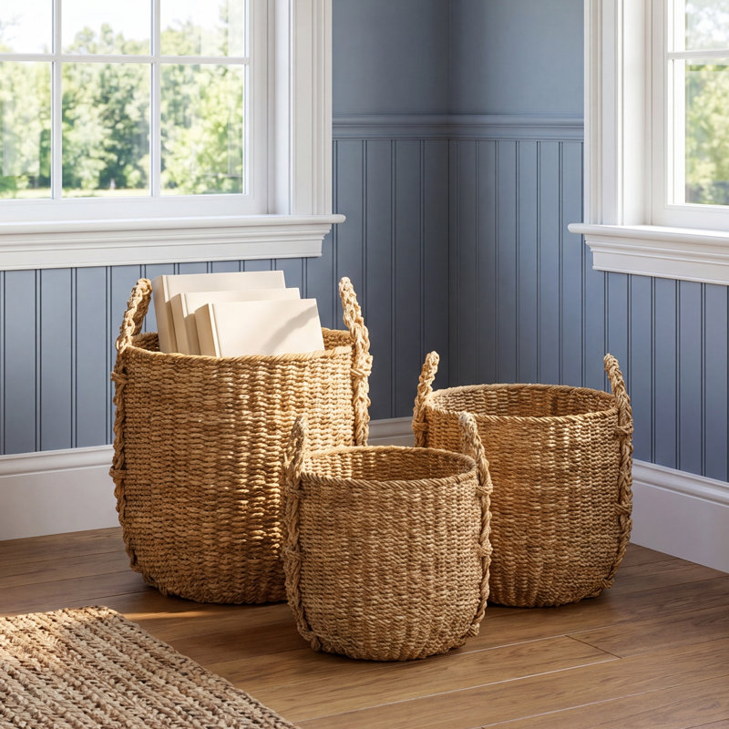 Charton 3 Piece Seagrass Basket Set