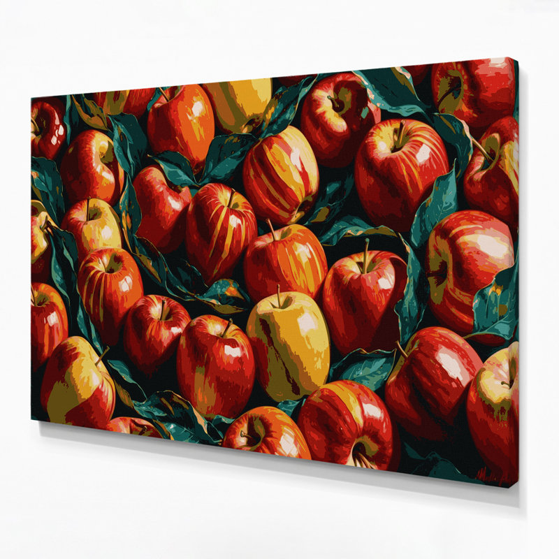 Art mural sur toile, "Fruit Apple Gala", H 8 po x l 10 po