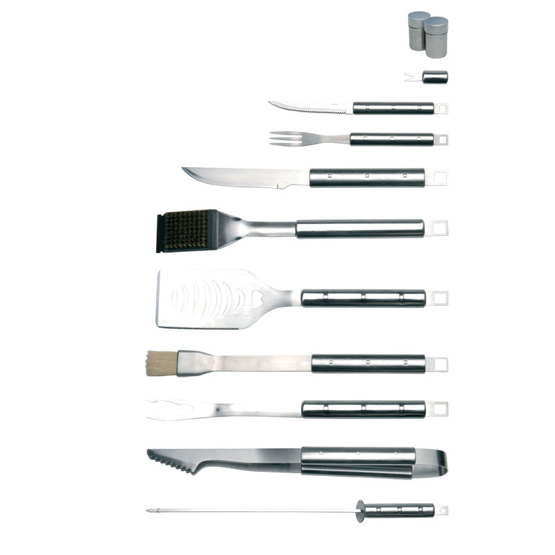 Ensemble de barbecue en acier inoxydable 33 pièces avec étui BergHOFF Essentials Cubo