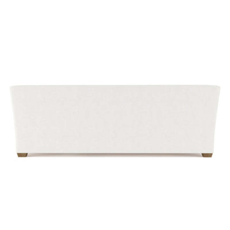 Rivington Flare Square Track-Arm Sofa, Vintage Leather Alabaster, 31" H x 96" W x 37" D, Weathered