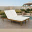 Chaise longue double extérieure ajustable avec coussins-587196843