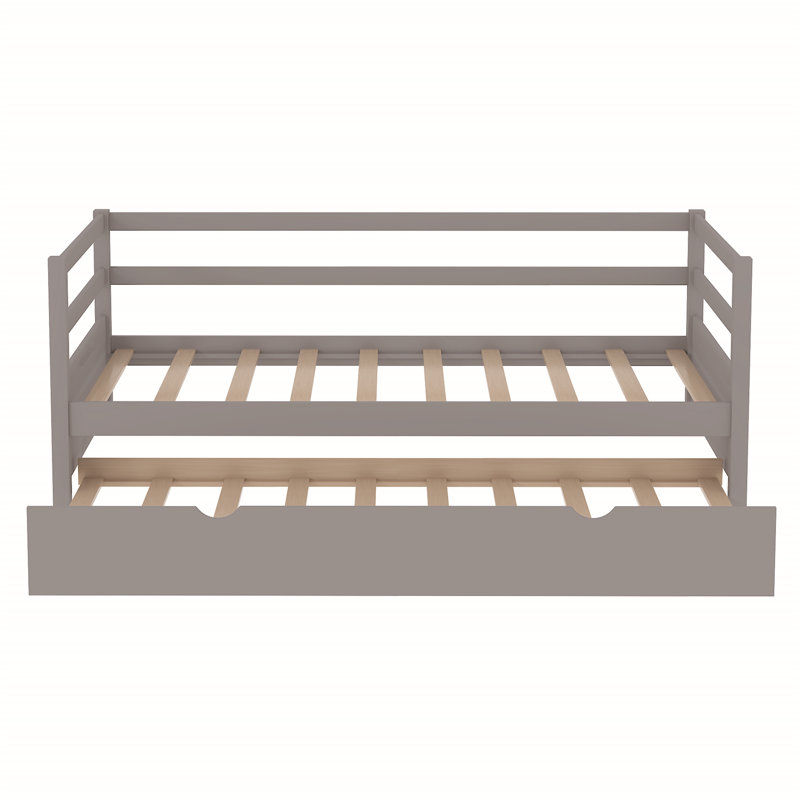 Blinera Twin Size Daybed with Trundle, Grey