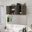 Armoire de rangement murale 19 po pour salle de bain avec tablettes (ensemble de 2)-123140309-121883772