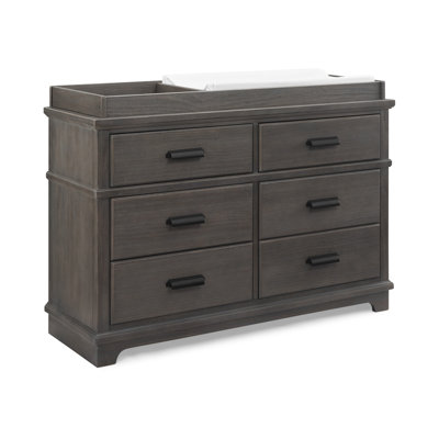 Simmons Kids Asher 6 Drawer Dresser With Changing Top And Interlocking Drawers - Fully Assembled by Simmons Kids