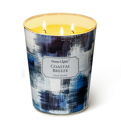 Brise côtière | Bougies parfumées 3-Wick Homelights