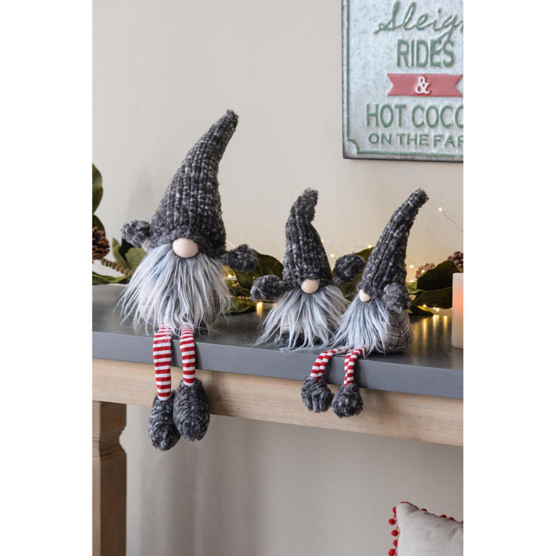 4 pièces de décorations de gnomes de Noël, ornements de table de Noël pour les cadeaux de fêtes