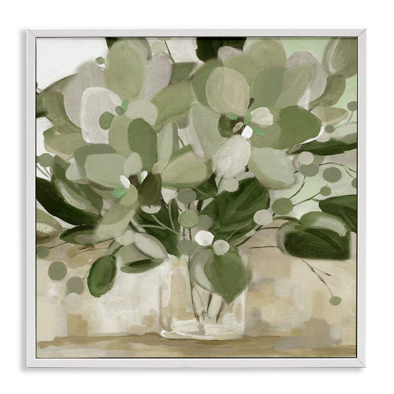 «Giclee Art» par Carol Robinson, H 24 po x l 24 po, Estampe numérique encadrée blanc bord de mer
