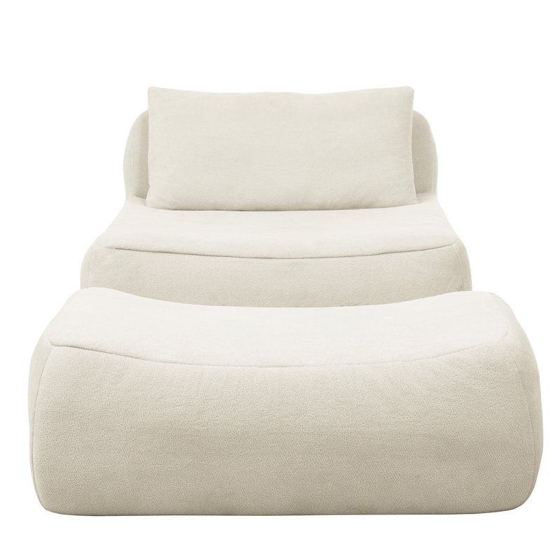 Comfy chenille avec - coussin douillet mi-moelleux beige