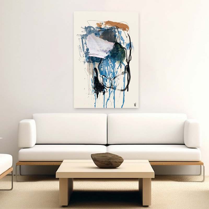 Art contemporain contemporain abstrait, H 60 po x l 40 po