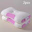 Oreiller de massage en coton tricoté 2 pièces YBZ - Rose-119336051