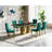 68.11" Marble Dining Table for 6-8, Modern Rectangular Kitchen Table with Faux Marble Top, Modern Dining Room Table with Stainless Steel Base for Kitchen Dining Room-1693409871-1693409868