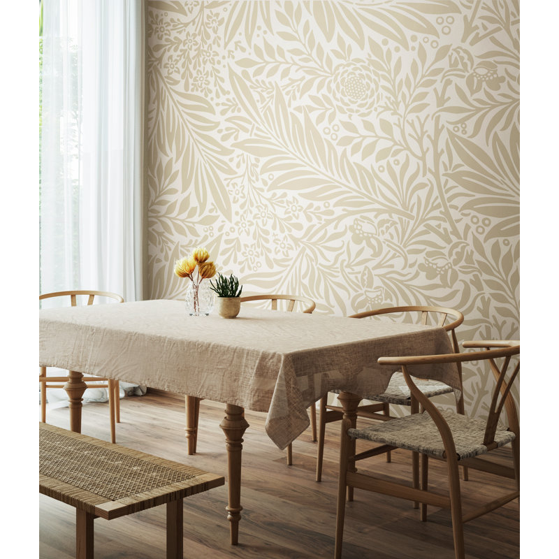 ClassicLiving Trailing Ferns Matte Roll, Stone/Linen Matt, 350cm L x 280cm W