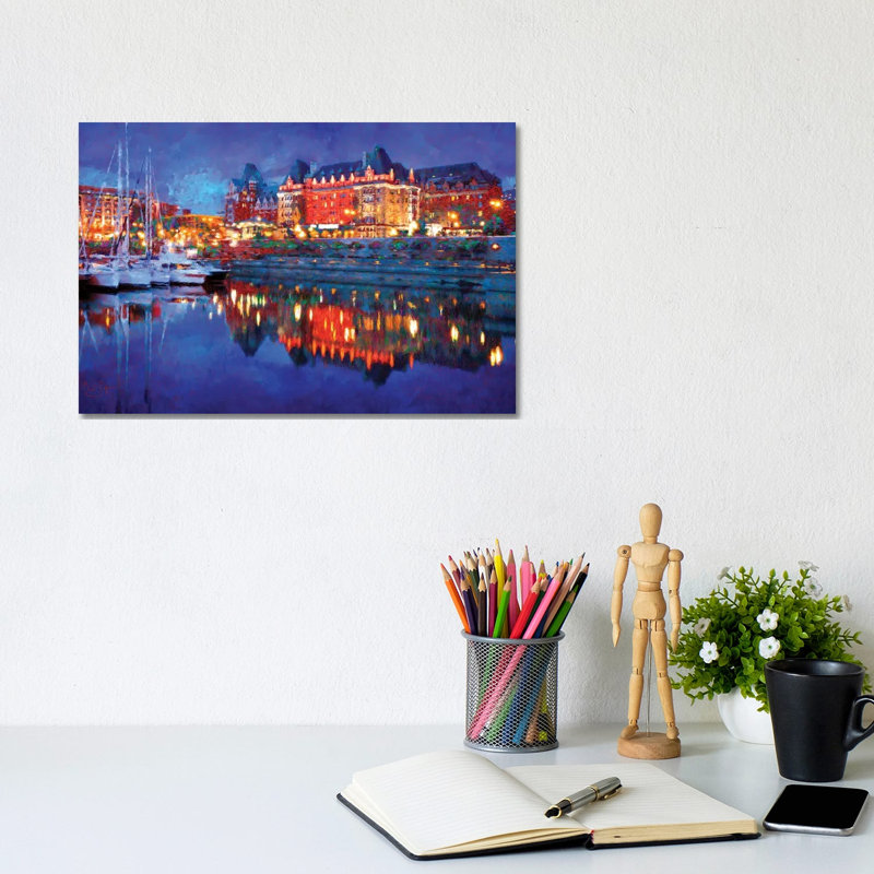 Empress At Night by Lisa Robinson - Wrapped Canvas Painting, 20.32 cm H x 30.48 cm W