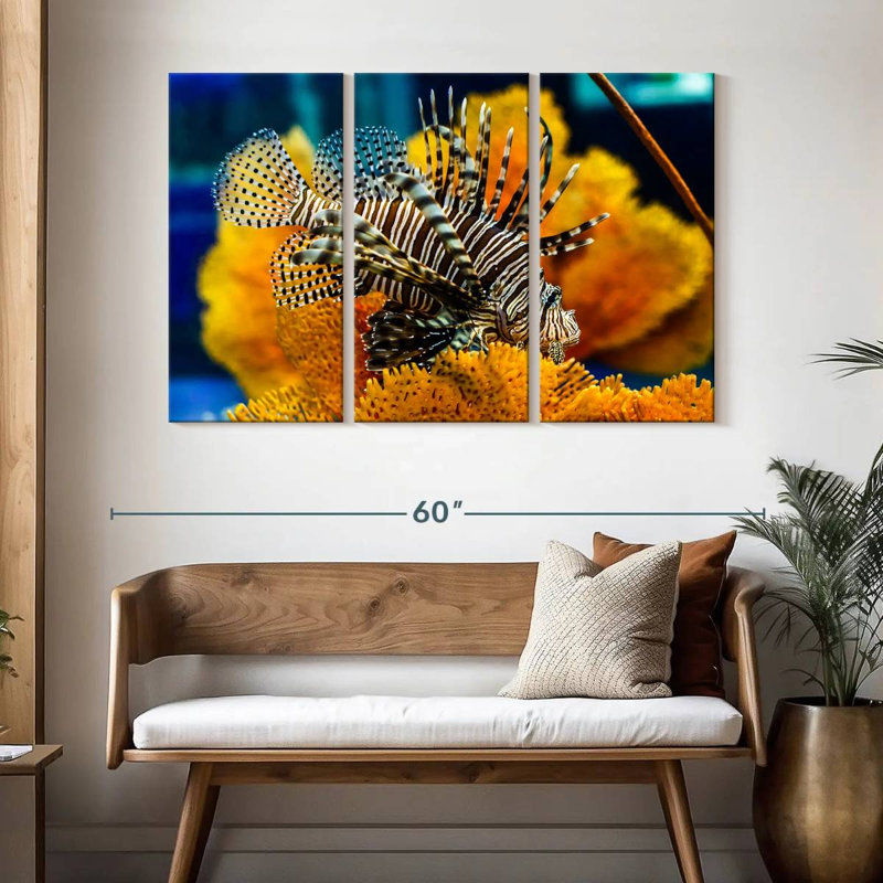 Saltwater Fish, 32" H x 50" W