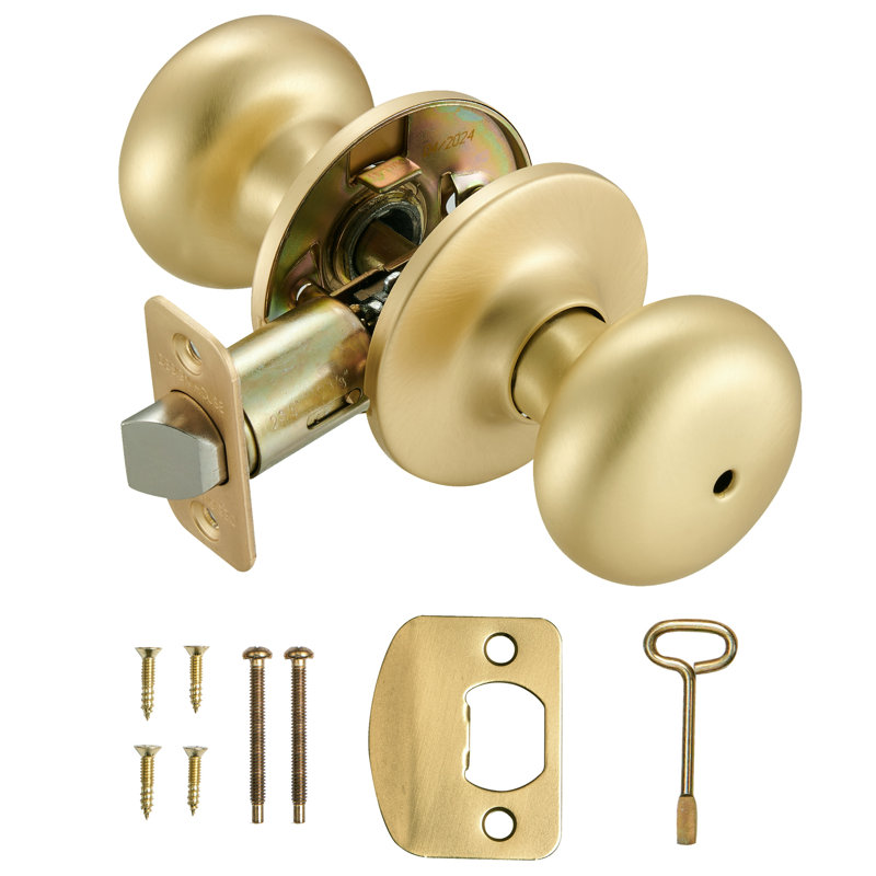 Cambridge Privacy Door Knob In Gold