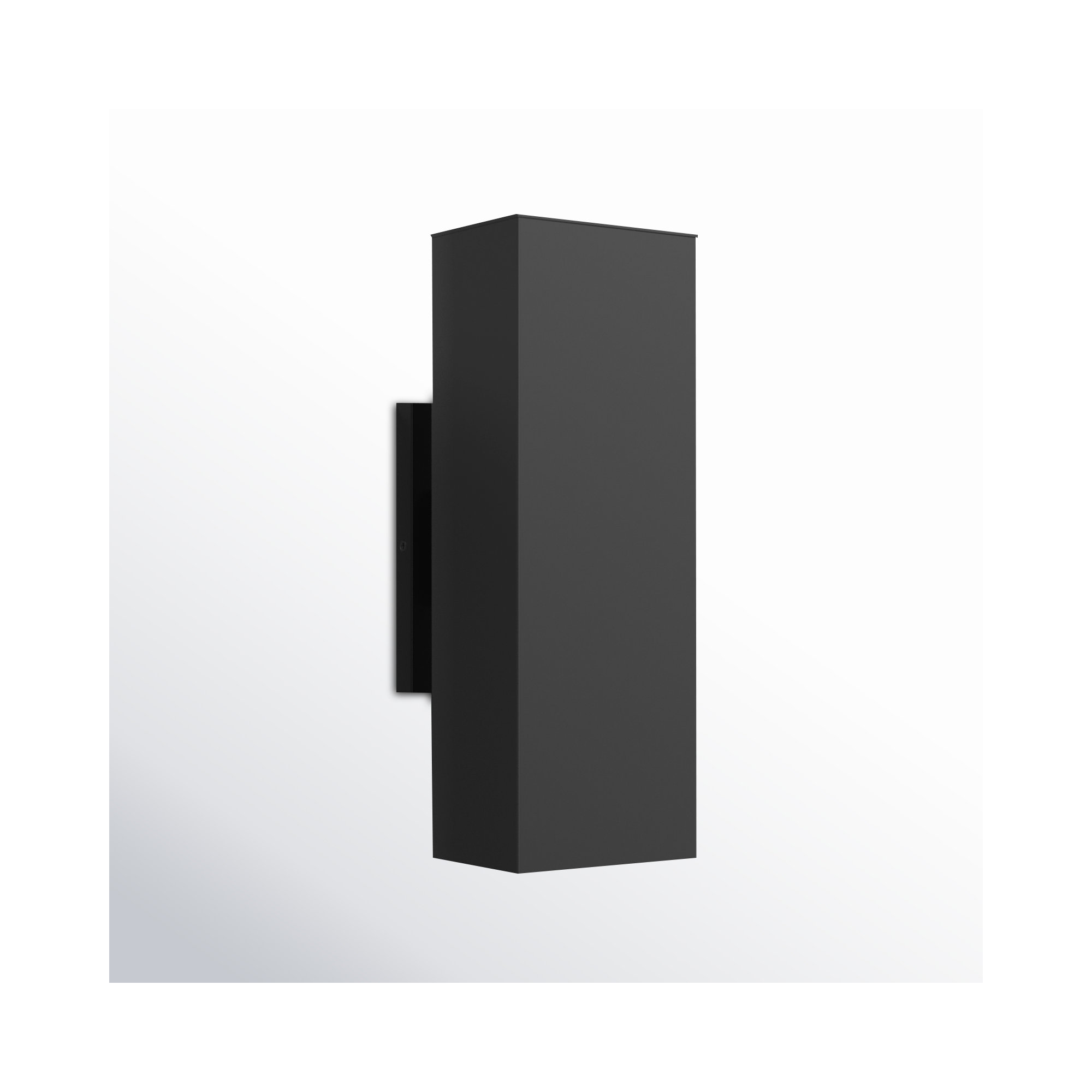 Dyer 2 - Bulb Outdoor Armed Sconce, No, Black, 14.25" H x 5" W x 5" D