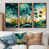 Toile avec cadre flottant brun