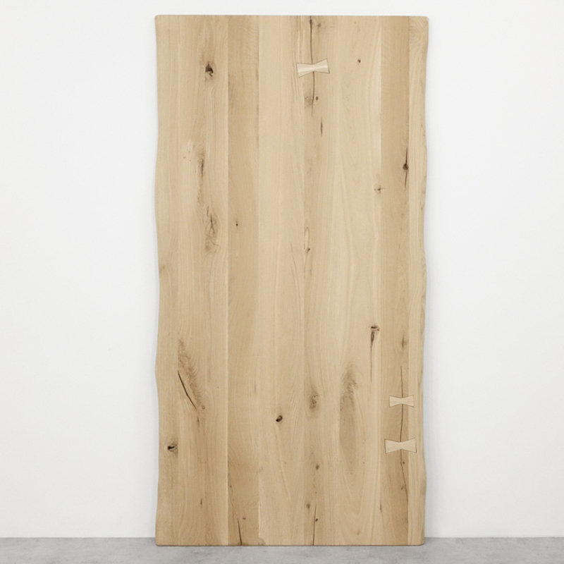 Yayla Solid Oak Barn Door, Unfinished, 210cm H x 80cm W x 3.5cm D