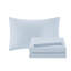 12 pièces avec draps en coton pour grand lit en bleu / brun - édredon chic pour créer un coin douillet