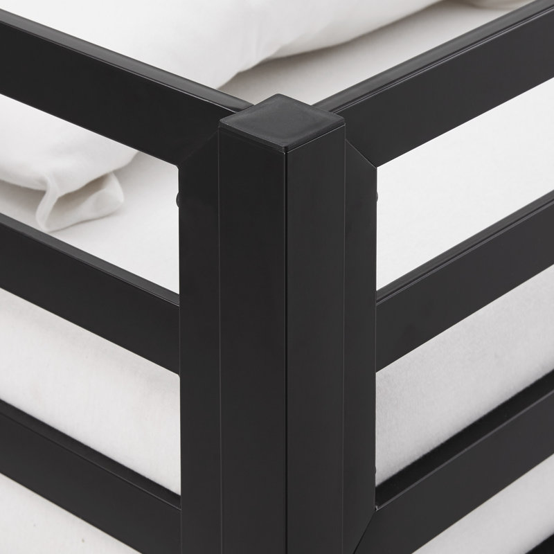 Kutcher Iron Standard Bunk Bed by Isabelle & Max™, Black