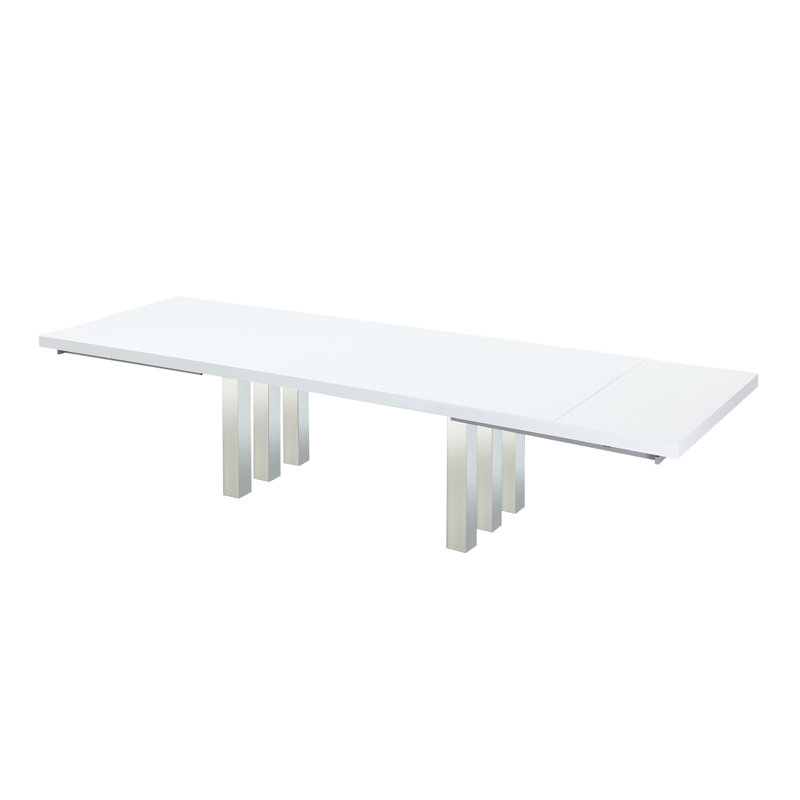 Roma White Lacquer Table