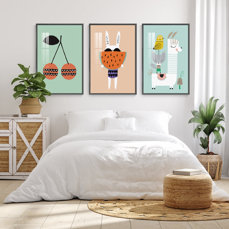 "Luxurious Aluminium", ensemble de 3 impressions encadrées sur toile, H 48,3 po x l 24,3 po x P 1,65 po, Noir
