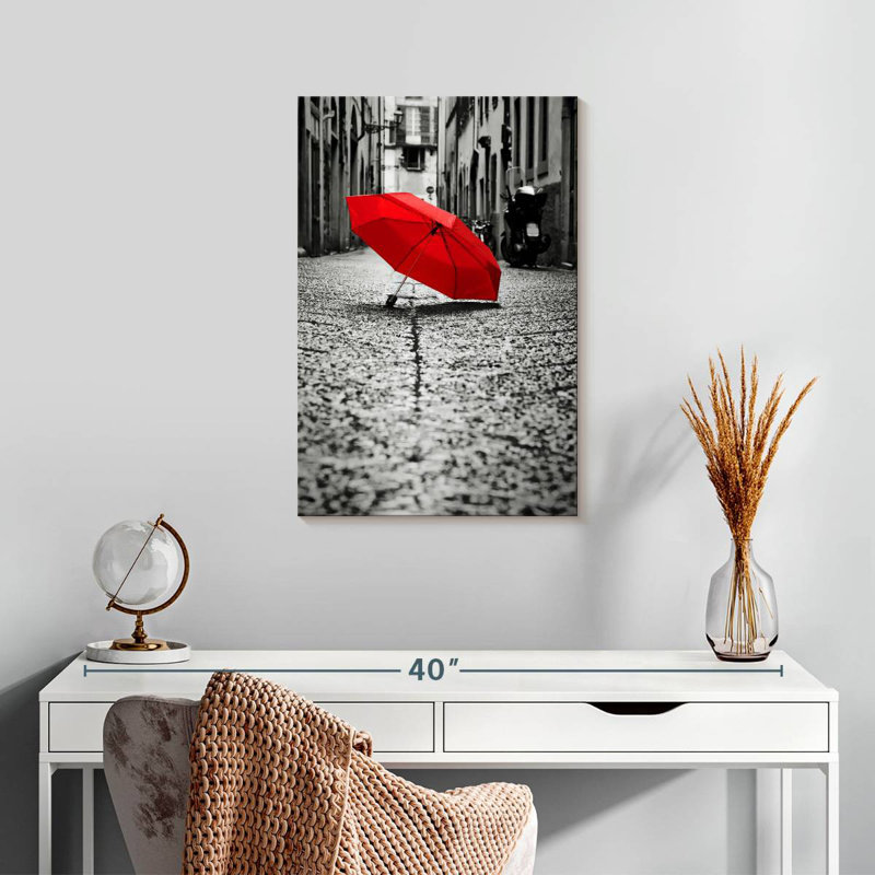 Kerner The Red Umbrella, 24" H x 16" W