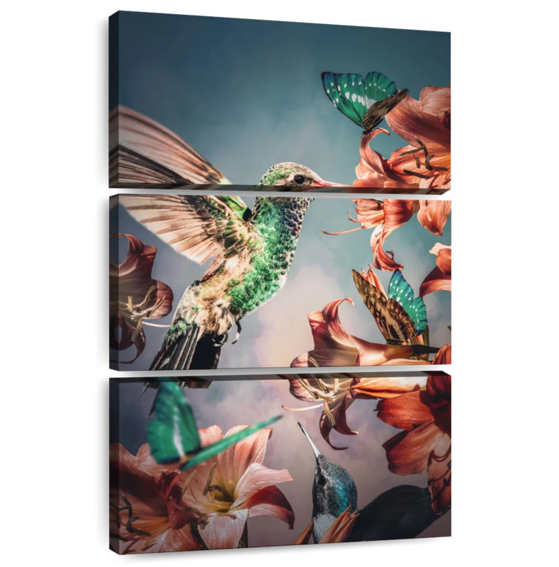 Colibris de jardin, H 50 po x l 32 po