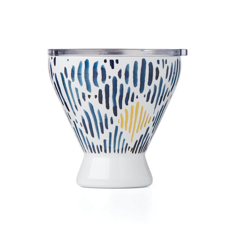 Verre à cocktail en acier inoxydable Blue Bay, Ikat