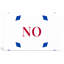 Drapeau de la Norvège, monogramme de diamant de luxe - bleu blanc rouge - art mural sur toile-133178575
