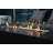 Varna / Carrara 60" Outdoor Marble Porcelain Fire Table 60,000 BTU - Includes Fire Glass, Lid & PVC Cover-51683633-55252147
