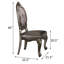 Chaises d'appoint ovales argent et platine-1811061517-1811061507