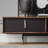 Italian style light luxury solid wood TV stand