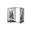 Tall Pines 2 Panel Steel Fireplace Screen