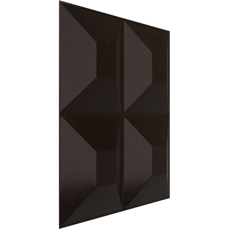 L 19 5/8 po x H 19 5/8 po Panneau décoratif décoratif EnduraWall 3D, brume métallique rustique universelle (couvre 2,67 pieds carrés)