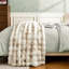 Haalan Cozy Faux Rabbit Fur Soft Reversible Throw Blanket-103546358-107962159