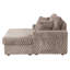 Chaise longue moderne rembourrée avec 2 porte-gobelets, une poche et des coussins-259025189
