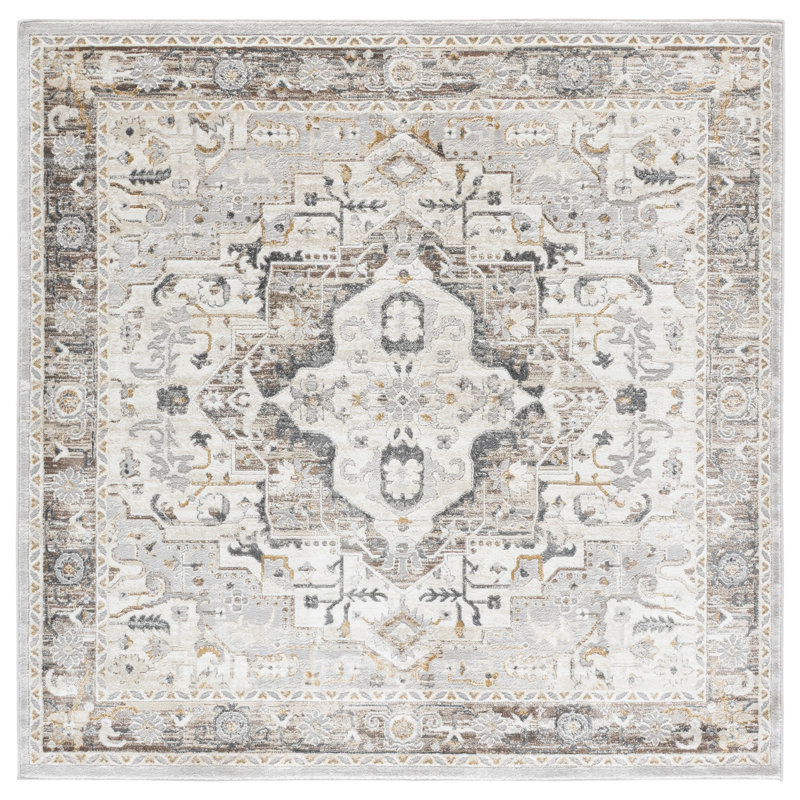 Msr Mulberry 6410 Performance Oriental Rug, 6'-7" X 6'-7" Square
