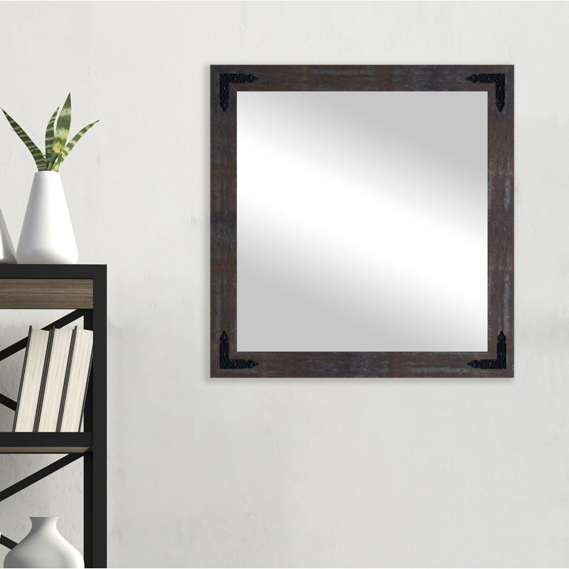Heavner Flat Wall Mirror, 35.5" H x 35.5" W