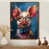 Brown Floater Framed Canvas