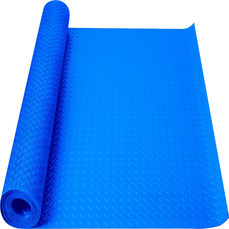 Garage Flooring Roll in Blue, 5' W x 7.5' L