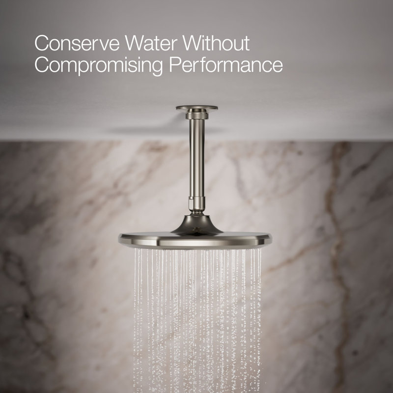 Occasion 8 In. Single-Function Rainhead, Polished Nickel, 2.5 GPM