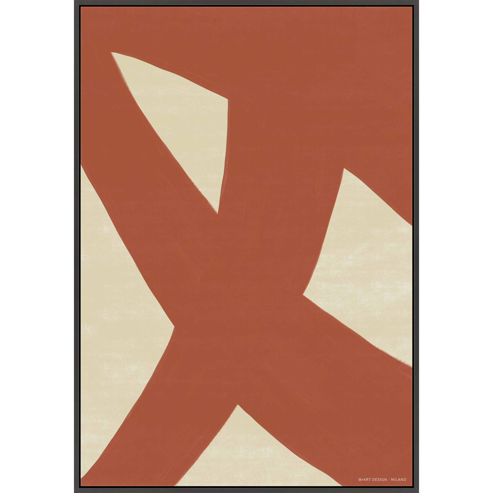 Depner Form & Fusion 3, Black Framed Canvas, 25" H x 17.5" W x 1.25" D