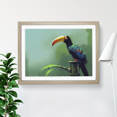 Toucan Bird Vol.2 1 Piece Single Picture Frame Wall Art
